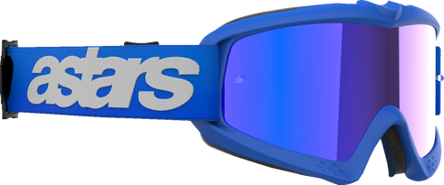 ALPINESTARS GOGGLES Youth Vision Goggle - Blaze - Blue - Blue Mirror Lens 5140425-7271