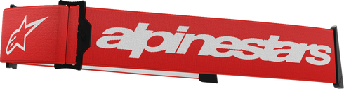 ALPINESTARS GOGGLES Supertech Goggle Strap - Red/White 9400125-32