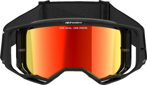ALPINESTARS GOGGLES Vision 8 Goggle - Corp - Black - Red Mirror Lens 5101625-1446