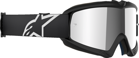 ALPINESTARS GOGGLES Youth Vision Goggle - Corp - Black - Silver Mirror Lens 5140225-1456