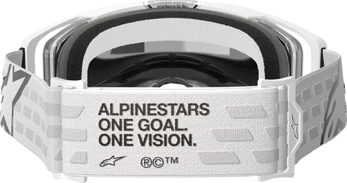 ALPINESTARS GOGGLES Vision 8 Goggle - Corp - White - Silver Mirror Lens 5101625-2055