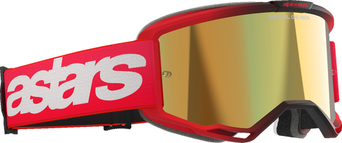 ALPINESTARS GOGGLES Vision 5 Goggle - Blaze - Red - Gold Mirror Lens 5102125-3115