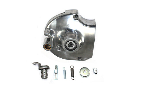 Motorshop Kick and Electric Sprocket Cover Complete Polished - 43-0114