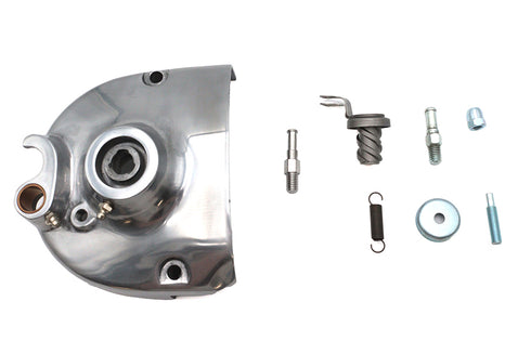 Motorshop Polished Kick Sprocket Cover Complete - 43-0135