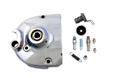 V-Twin Chrome Kick Start Sprocket Cover Complete - 43-0136