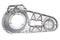 Motorshop Polished Outer Primary Cover - 43-0208