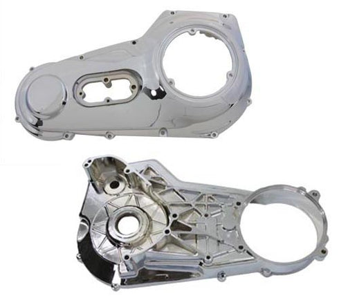 V-Twin Factory Sample Inner and Outer Primary Cover Set Chrome - 43-0784