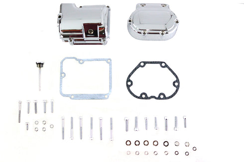 V-Twin Transmission Side Cover and Top Cover Set Chrome - 43-0792