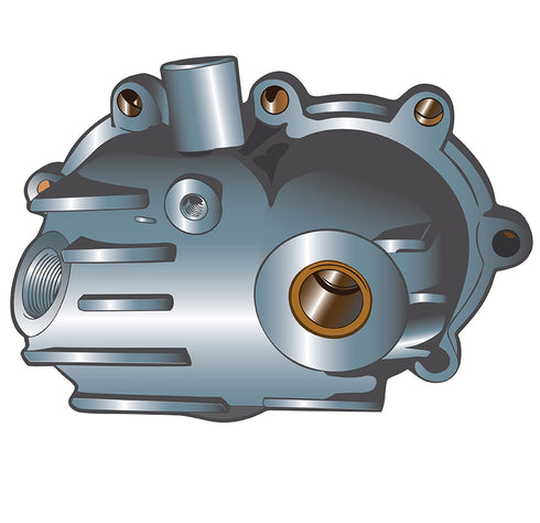 V-Twin Kick Starter Cover Cast Aluminum - 43-2165