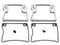Motorshop Rocker Box Cover D-Ring Set Chrome - 43-9169