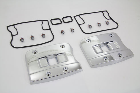 Motorshop Top Rocker Box Cover Set Chrome - 43-9170
