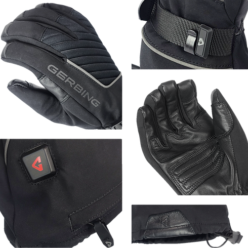 GERBING HEATED CLOTHING 7 V Atlas Ultra-Flex Battery Heated Gloves - Black - Medium GER-AFGV-7V-M-M