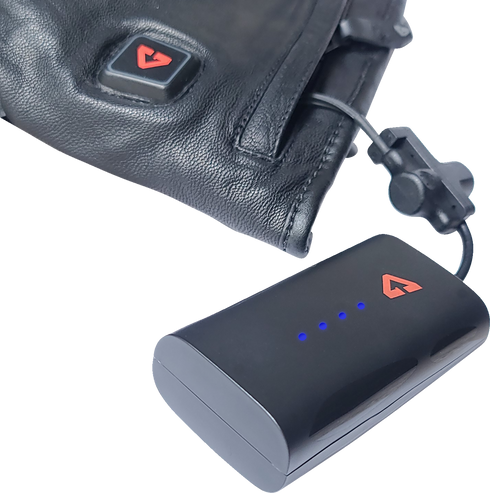 GERBING HEATED CLOTHING 7 V Hard Knuckle Battery Heated Gloves - Black - Small GER-GVHK-7V-B-S