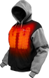 GERBING HEATED CLOTHING 7 V Battery Heated Hoodie - Black - Large GER-HDY-7V-UNI-BLK-L
