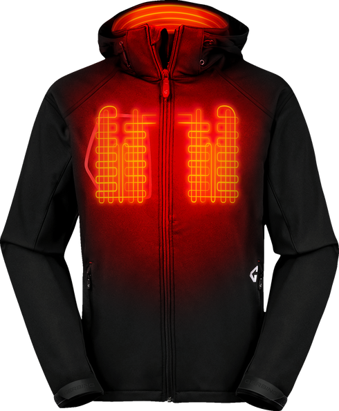 GERBING HEATED CLOTHING 7V Torrid Softshell Heated Jacket 2.0 - Black - Large GER-TJKT-7V-M-B-L