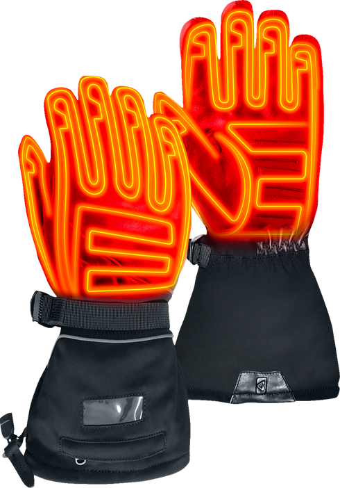 GERBING HEATED CLOTHING GT5 12 V Hybrid Heated Gloves - Black - Small GERGLVGT512VBLKS
