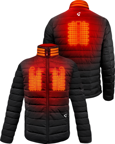 GERBING HEATED CLOTHING 7V Khione Insulated Heated Puffer Jacket 2.0 - Black - Small GER-KPJKT-7V-M-B-S