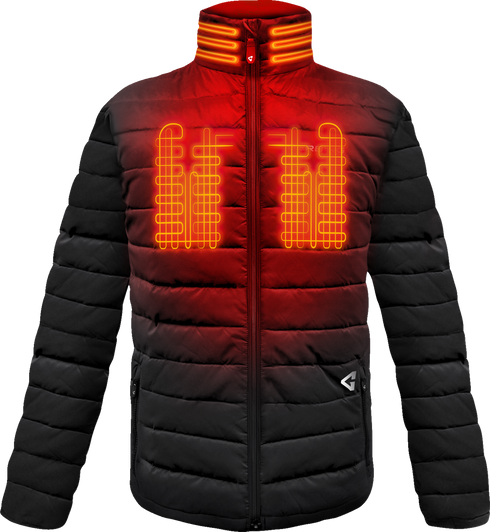 GERBING HEATED CLOTHING 7V Khione Insulated Heated Puffer Jacket 2.0 - Black - Medium GER-KPJKT-7V-M-B-M