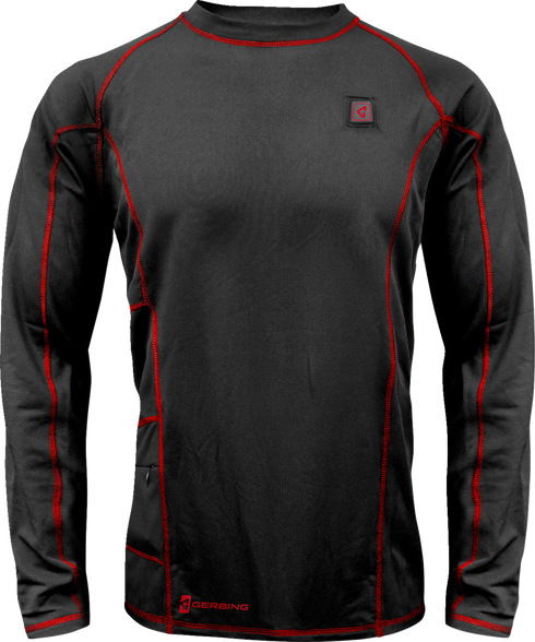 GERBING HEATED CLOTHING 7V Heated Base Layer Shirt - Small GER-BLS-7V-M-BLK-S