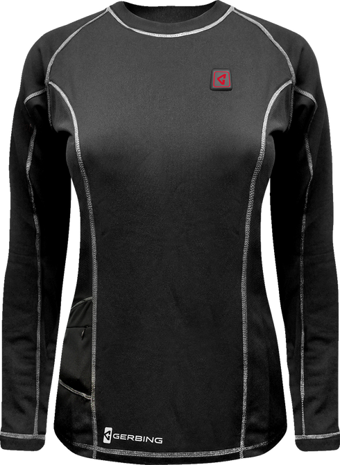 GERBING HEATED CLOTHING Women's 7V Heated Base Layer Shirt - S GER-BLS-7V-W-BLK-S