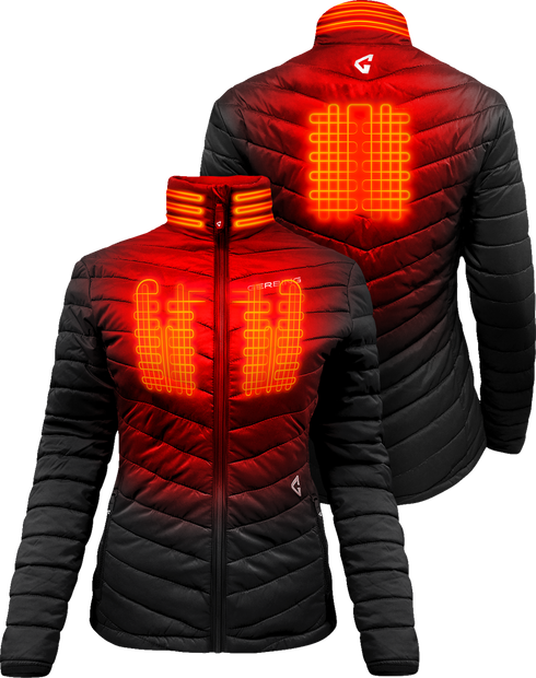 GERBING HEATED CLOTHING Women's 7V Khione Insulated Heated Puffer Jacket 2.0 - Large GER-KPJKT-7V-W-B-L