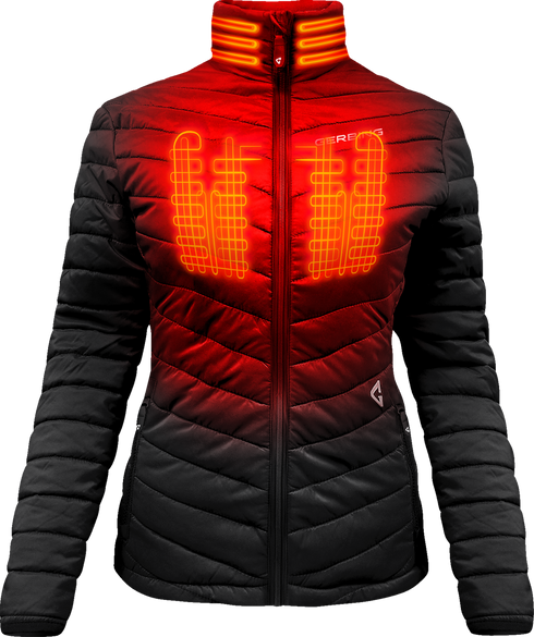 GERBING HEATED CLOTHING Women's 7V Khione Insulated Heated Puffer Jacket 2.0 - Medium GER-KPJKT-7V-W-B-M