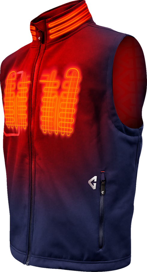 GERBING HEATED CLOTHING 7V Torrid Softshell Heated Vest 2.0 - Navy - Small GERTVST7VMNS