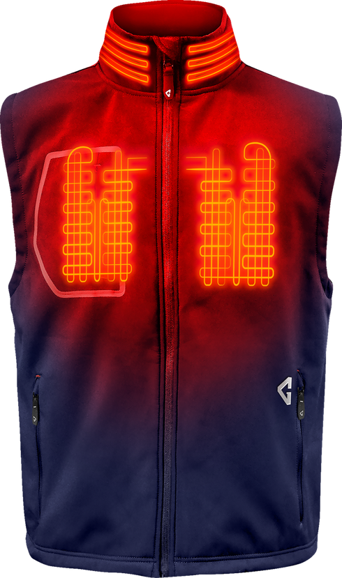 GERBING HEATED CLOTHING 7V Torrid Softshell Heated Vest 2.0 - Navy - Small GERTVST7VMNS