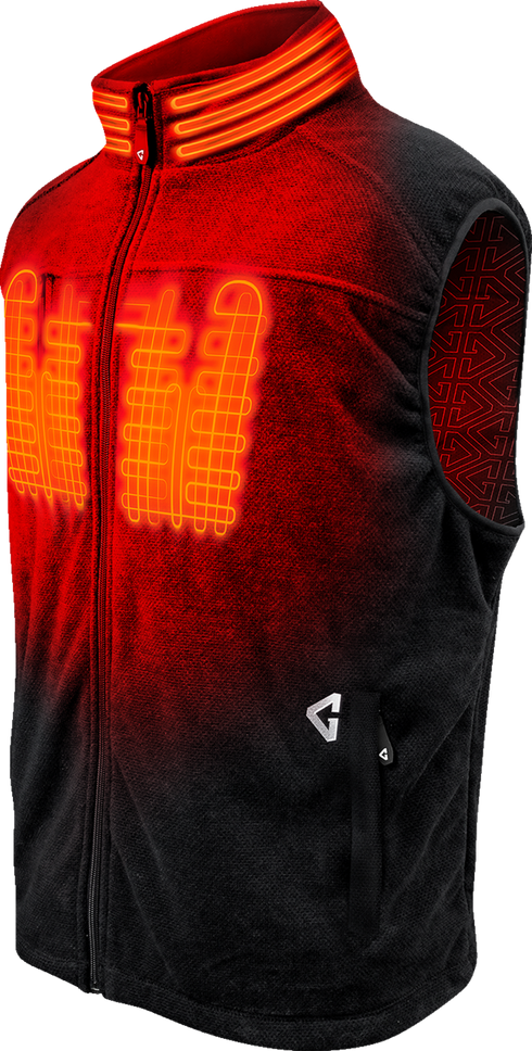 GERBING HEATED CLOTHING 7V Thermite Fleece Heated Vest 2.0 - Black - 2XL GER-TFVST-7V-M-B-XXL