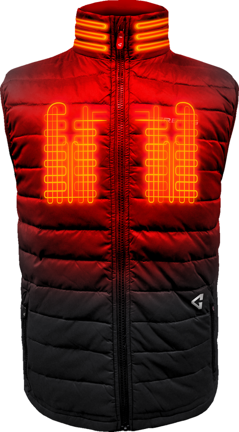 GERBING HEATED CLOTHING 7V Khione Puffer Heated Vest 2.0 - Black - Medium GER-KPVST-7V-M-B-M