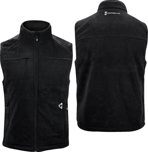 GERBING HEATED CLOTHING 7V Thermite Fleece Heated Vest 2.0 - Black - 2XL GER-TFVST-7V-M-B-XXL