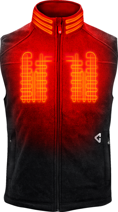 GERBING HEATED CLOTHING 7V Thermite Fleece Heated Vest 2.0 - Black - Medium GER-TFVST-7V-M-B-M