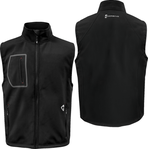 GERBING HEATED CLOTHING 7V Torrid Softshell Heated Vest 2.0 - Black - Medium GER-TVST-7V-M-B-M