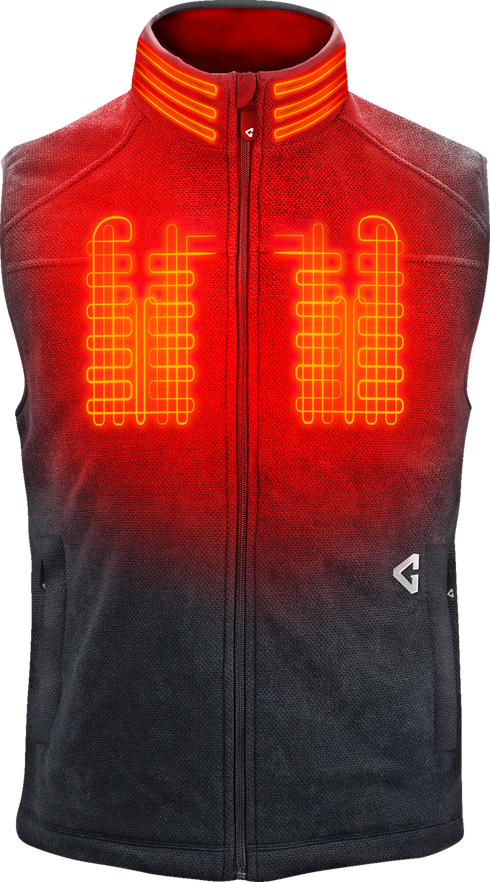 GERBING HEATED CLOTHING 7V Thermite Fleece Heated Vest 2.0 - Gray - XL GER-TFVST-7V-M-G-XL