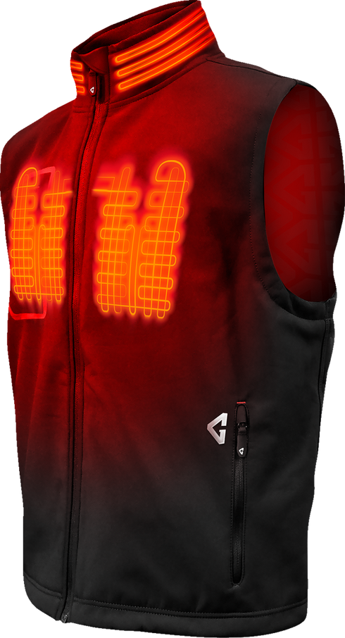 GERBING HEATED CLOTHING 7V Torrid Softshell Heated Vest 2.0 - Black - Medium GER-TVST-7V-M-B-M
