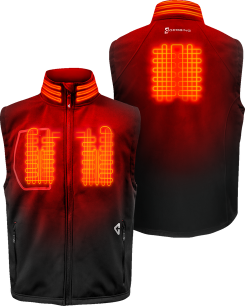GERBING HEATED CLOTHING 7V Torrid Softshell Heated Vest 2.0 - Black - Large GER-TVST-7V-M-B-L