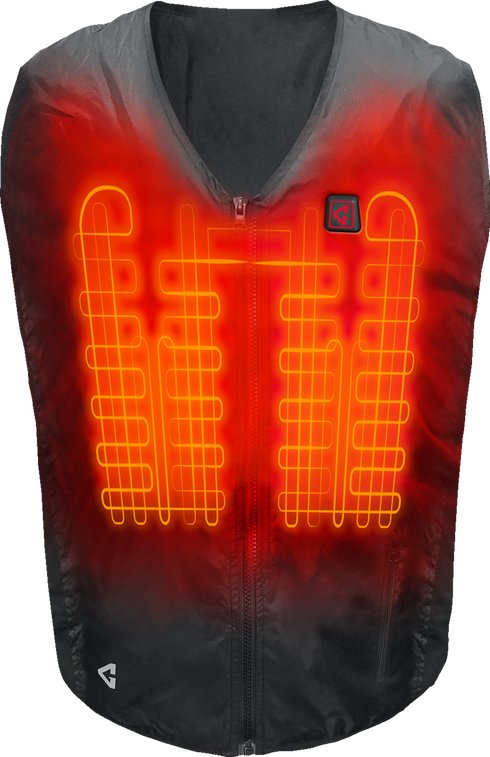 GERBING HEATED CLOTHING 7V Battery Heated Vest Liner - Black - 2XL/3XL GERVTLN7VUNIBLKXXL3X