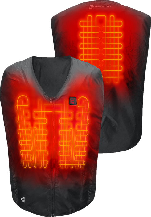 GERBING HEATED CLOTHING 7V Battery Heated Vest Liner - Black - S/M GERVTLN7VUNIBLKSM