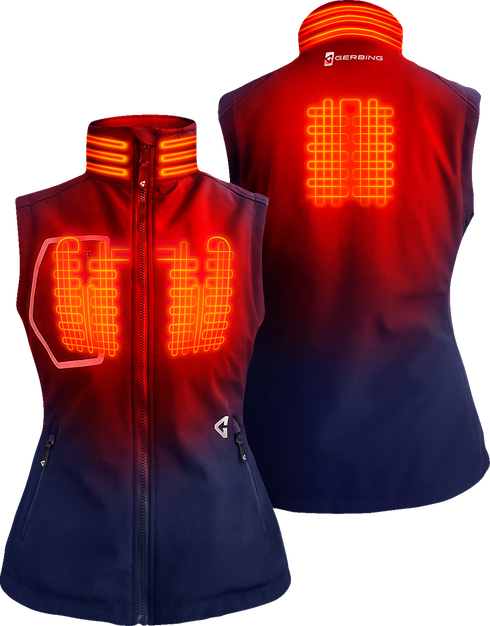 GERBING HEATED CLOTHING Women's 7V Torrid Softshell Heated Vest 2.0 - Navy - Large GER-TVST-7V-W-N-L