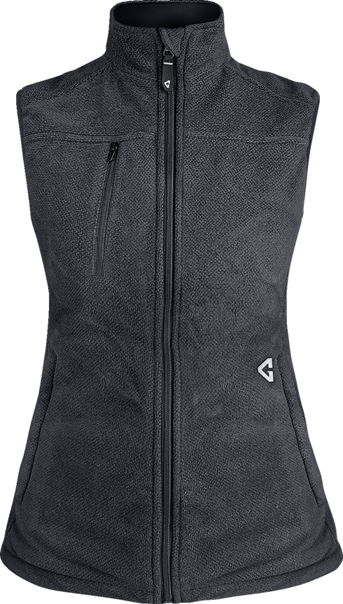 GERBING HEATED CLOTHING Women's 7V Thermite Heated Fleece Vest 2.0 - Gray - Medium GER-TFVST-7V-W-GM