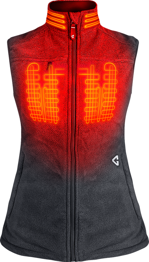 GERBING HEATED CLOTHING Women's 7V Thermite Heated Fleece Vest 2.0 - Gray - XL GER-TFVST-7V-W-GXL