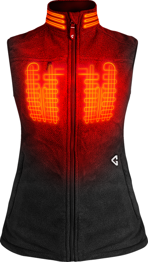 GERBING HEATED CLOTHING Women's 7V Thermite Heated Fleece Vest 2.0 - Black - Medium GER-TFVST-7V-W-BM