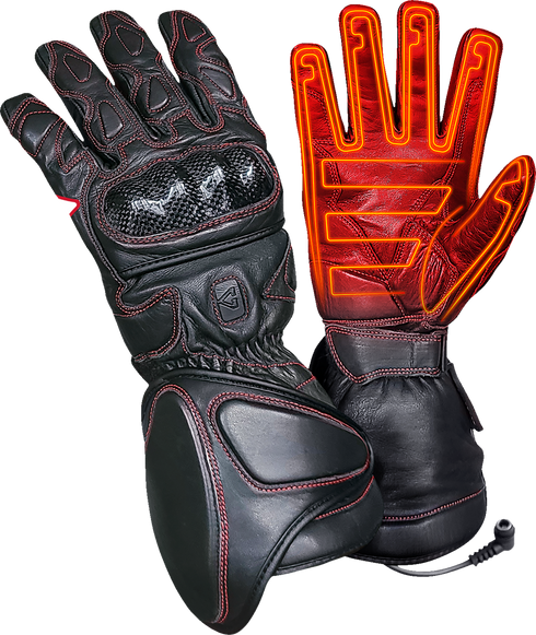 GERBING HEATED CLOTHING 12 V Extreme Hard Knuckle Heated Gloves - Black - 2XL GER-EXGL-12-B-XXL