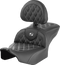SADDLEMEN RoadSofa™ Seat - with Backrest - Lattice Stitch - White Stitch - FLTR/FLHX '23-'24 823-07-182B6