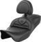 SADDLEMEN Roadsofa™ Seat - with Backrest - Tuck-n-Roll - FL '08-'23 808-07B-202B0