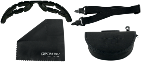 BOBSTER Renegade Convertible Sunglasses - Gloss Black - Clear Lens BREN101