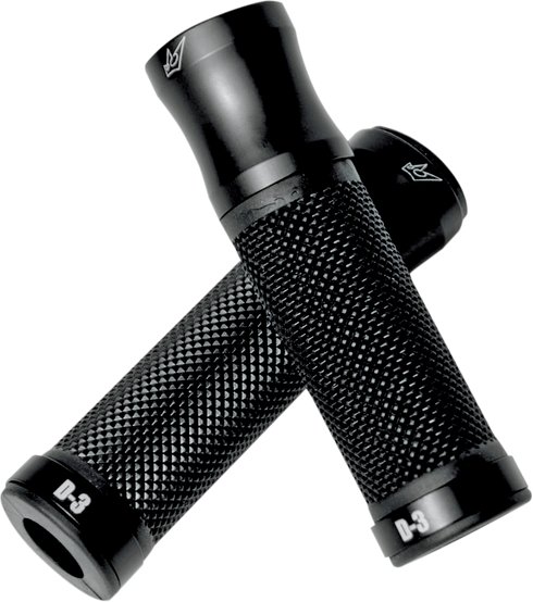 DRIVEN RACING 7/8" D3 Grips - Black/Black D3BK