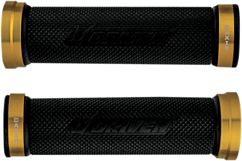 DRIVEN RACING D-Axis Grips - Gold/Black DXG-GD