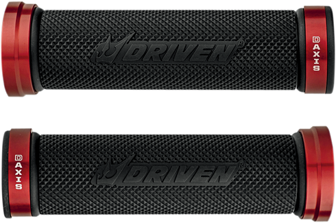 DRIVEN RACING D-Axis Grips - Red/Black DXG-RD