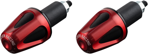 DRIVEN RACING D-Axis Handlebar End - Red/Black DXB-RD